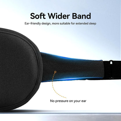 Blackout Sleep Mask, Weighted 3D Eye Mask for Men, Sleep Essential