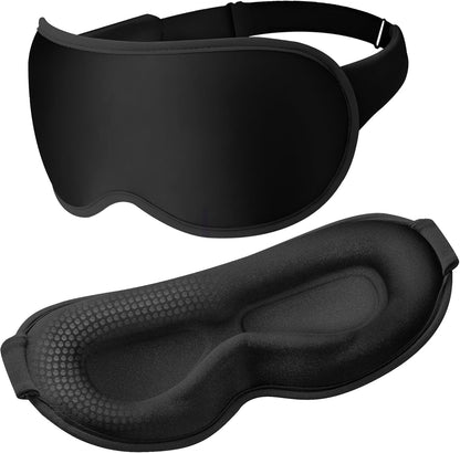 Blackout Sleep Mask, Weighted 3D Eye Mask for Men, Sleep Essential