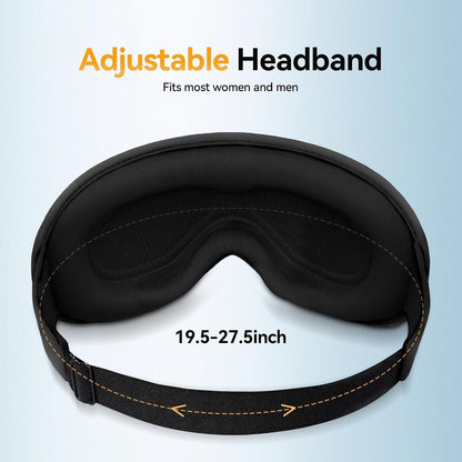 Blackout Sleep Mask, Weighted 3D Eye Mask for Men, Sleep Essential